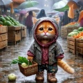 聪明的猎人在沉思的头像
