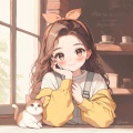 呆萌的神仙姐姐最爱猫的头像