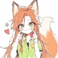 狡猾的狐狸在抓兔子的头像
