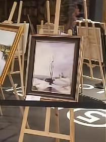 躲在油画里的小女孩的封面