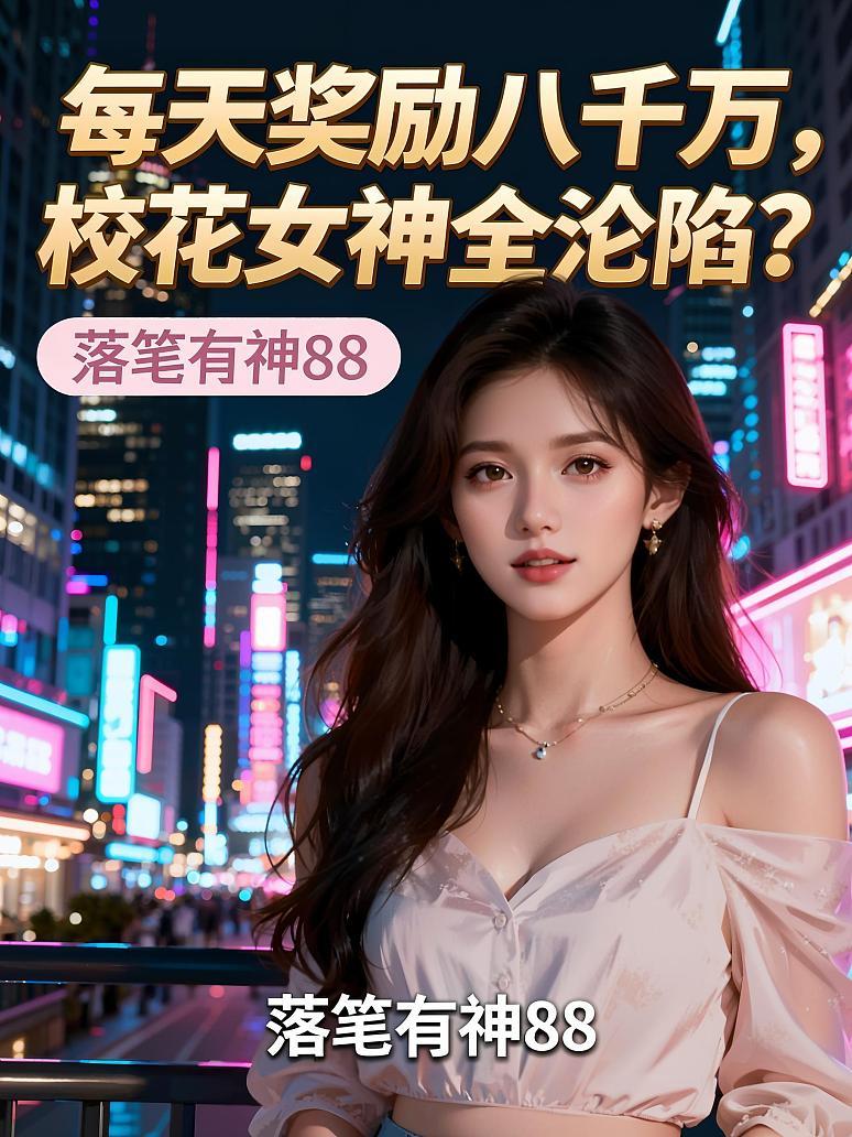 《每天奖励八千万，校花女神全沦陷？》封面