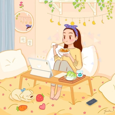 欢乐的村民在摇晃酒杯的头像
